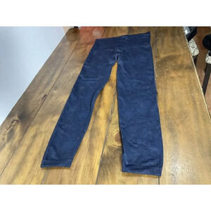 SPANX Look At Me Now Seamless Leggings Deep Blue The Dye Size XL
